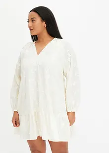 Kleid mit Blumen-Applikation, bonprix