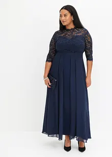 Robe longue à dentelle, bonprix