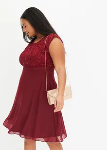 Robe midi à dentelle, bonprix