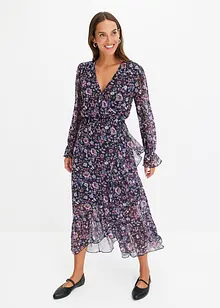 Robe imprimée en mesh, bonprix