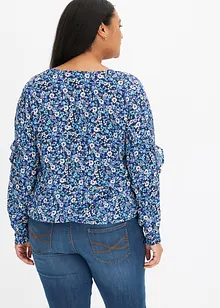 Blouse imprimée volantée, bonprix