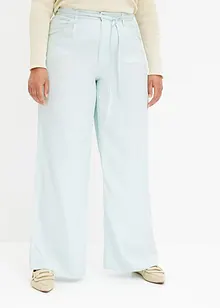 Pantalon à pinces en Lyocell avec lien à nouer, bonprix