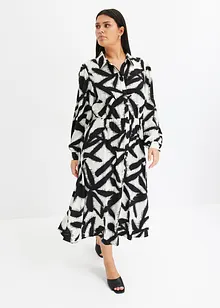 bedrucktes Satin-Midikleid, bonprix