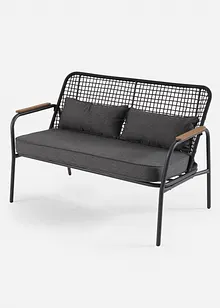 Banc de jardin à dossier tressé, bonprix