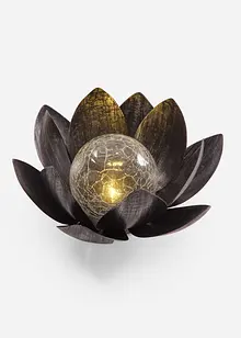 Lampe solaire déco en forme de lotus, bonprix