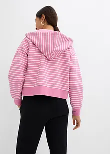 Sweat zippé à capuche en molleton épais, bonprix