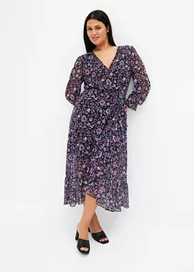 Robe imprimée en mesh, bonprix