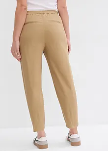 Pantalon à enfiler en coton élastiqué, bonprix