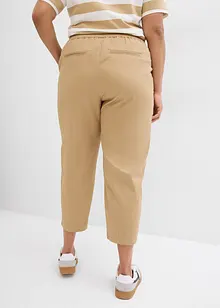 Pantalon à enfiler en coton élastiqué, bonprix