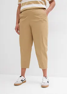 Pantalon à enfiler en coton élastiqué, bonprix