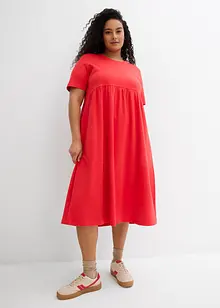 Ausgestelltes Jerseykleid aus schwerer Baumwolle, bonprix