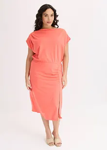 Robe asymétrique en jersey avec fronces, bonprix