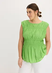 Blouse sans manches en viscose mélangée, bonprix