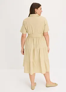 Robe-chemise en matière élastique, bonprix