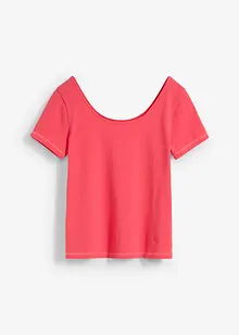 T-Shirt mit tiefem Rückenausschnitt, bonprix