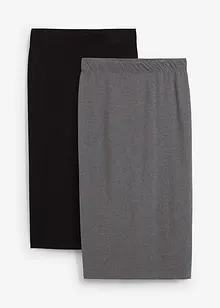 Lot de 2 jupes crayon en jersey, bonprix