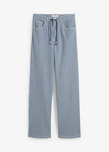 Jean droit rayé, taille haute, loose, bonprix