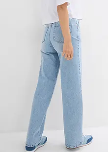 Jean large taille haute, peu extensible, bonprix