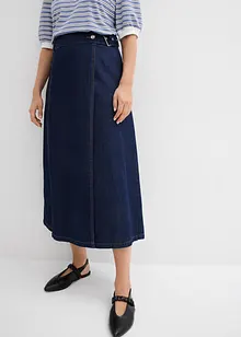 Jeansrock in Wickeloptik, Super Soft, bonprix