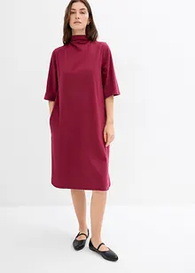 Shirtkleid aus elastischem Bio-Baumwoll-Mix, bonprix
