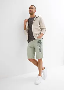 Bermuda en jean avec imprimé, Regular, bonprix