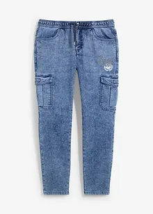 Jean cargo extensible, Regular, Tapered, bonprix