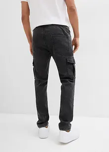 Jean cargo extensible, Regular, fuselé, bonprix