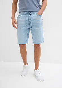 Bermuda en jean à taille élastiquée, Regular, bonprix