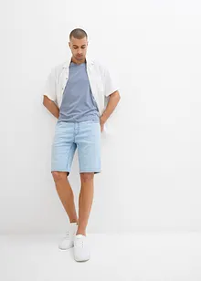 Bermuda en jean à taille élastiquée, Regular, bonprix