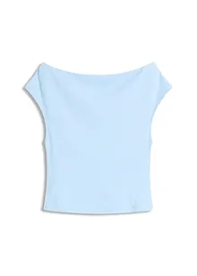 Off-Shoulder-Shirt aus reiner Bio-Baumwolle, bonprix