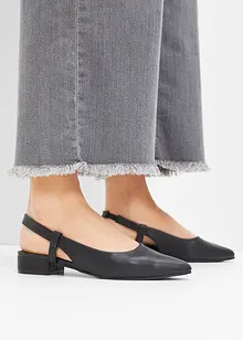 Slingpumps mit flachem Absatz, bonprix