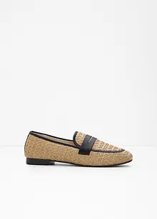 Loafer in Stroh-Optik, bonprix
