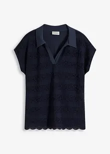 Poloshirt mit Spitze, bonprix
