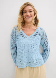 Leichter Ajour-Pullover, bonprix