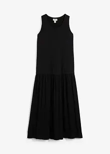 Maxikleid mit Materialmix, bonprix