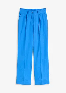 Pantalon palazzo en lin mélangé aérien, bonprix