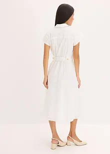 Hemdblusenkleid aus Lochspitze, bonprix
