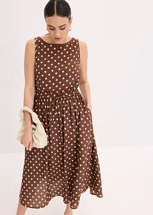Robe midi avec lien à nouer, bonprix