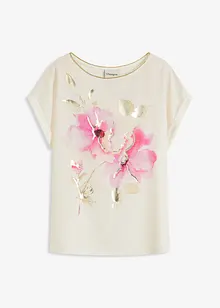 Shirt mit Webeinsatz, bonprix