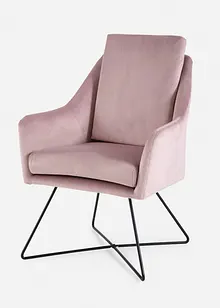 Fauteuil en velours, bonprix