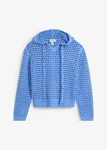 Ajour-Pullover mit Kapuze, bonprix