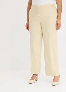 Pantalon à pont avec boutons décoratifs, bonprix