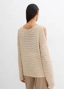 Pull boxy à découpes, bonprix