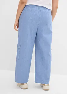 Pantalon cargo à taille élastiquée, bonprix