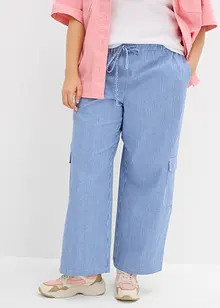 Pantalon cargo à taille élastiquée, bonprix