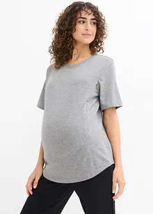 T-shirt de grossesse avec coton, fonction d'allaitement discrète, bonprix