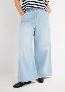 Jean large, taille mi-haute et élastiquée, bonprix