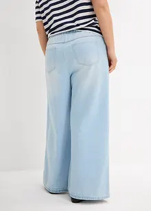 Jean large, taille mi-haute et élastiquée, bonprix