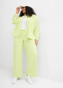 Pantalon large à pinces en viscose fluide, bonprix