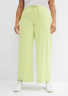 Pantalon large à pinces en viscose fluide, bonprix